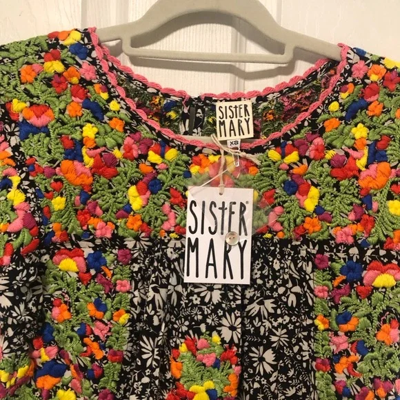 NWT Sister Mary Maxi Floral Dress - Picture 2 of 4